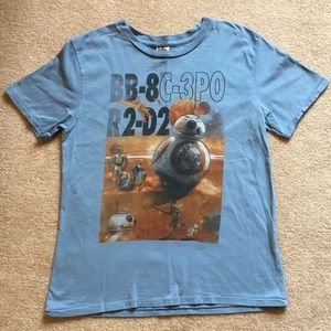 Junk Food Boys size 10 BB-8/C-3PO s/s tee